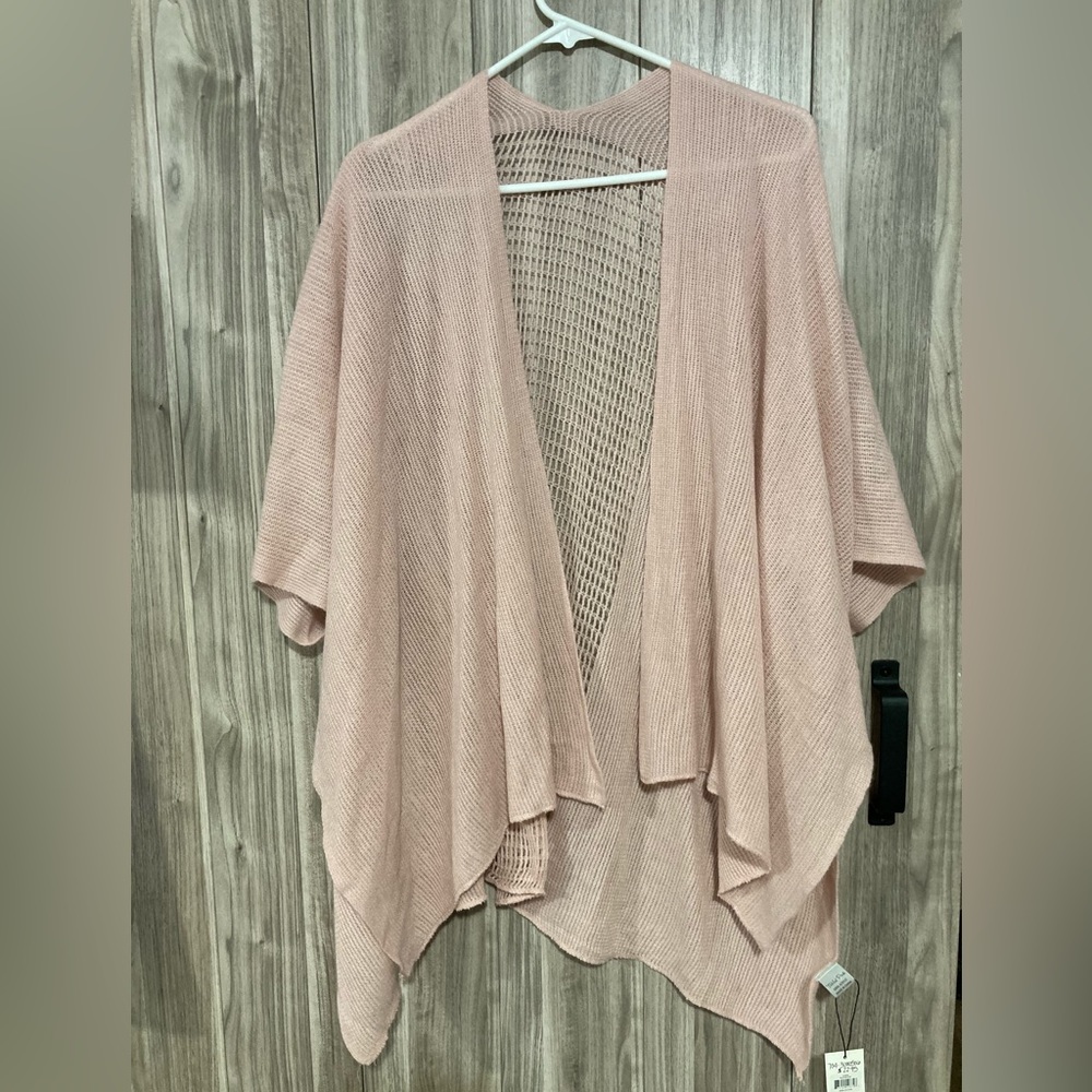 Lightweight pink poncho